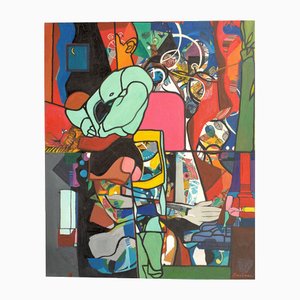 The Thrill of the Crystal Morning, Oil on Canvas, 21st Century