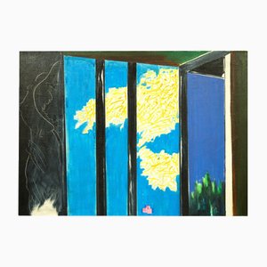 Rudolfs Pinnis, Window, Oil on Canvas, 1970s