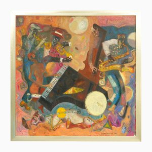Boogie Woogie Woman, óleo sobre lienzo, siglo XXI