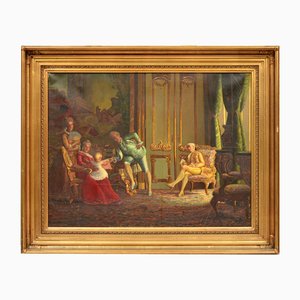 Kristian Zahrtmann, Composizione figurale, Pittura a olio