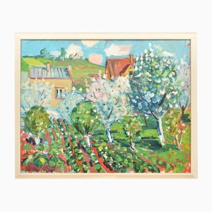 Landscape, Oil on Canvas, 20th Century