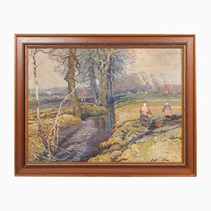 Autumn, Oil on Canvas, 20th Century