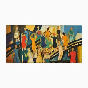 Podium, Oil on Canvas, 21st Century