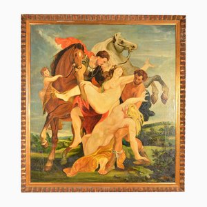 D'après Paul Rubens, Enlèvement des Filles de Leucippe, Huile sur Toile