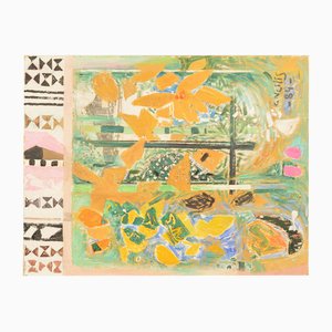 The Abstract City, Oil on Canvas, 20th Century