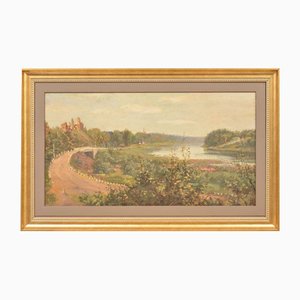 Koknese, Oil on Board, 20th Century