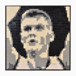 Dirk Denoyelle, Porträt von Kristaps Porzingis, 2000er, Mixed Media