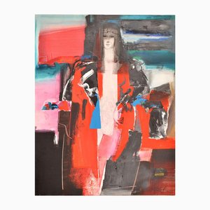 Dzemma Skulme, from the Cycle My Caryatids, Acrylic on Canvas, 21st Century