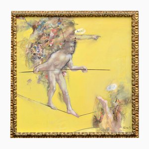 Franceska Kirke, Funambule, 1991, Huile sur Toile