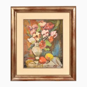 Still Life with Apples, Oil on Canvas, 20th Century