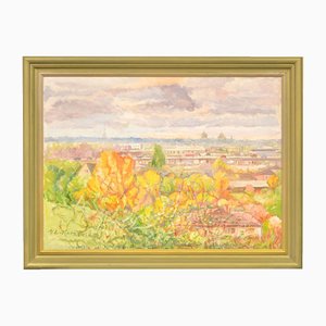 Riverside, Oil on Canvas, 20th Century