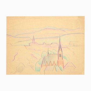 Laschwitz in Germany, 20th Century, Mixed Media on Paper