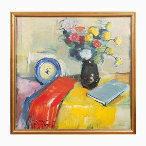 Flowers in a Bouquet, Oil on Canvas, 20th Century