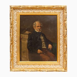 Portrait of a Man, Oil on Board, 1800s