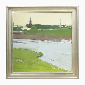 Janis Osis, Supervise, 1974, Oil on Cardboard