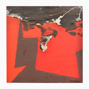 Dzemma Skulme, Composition abstraite, Peinture acrylique