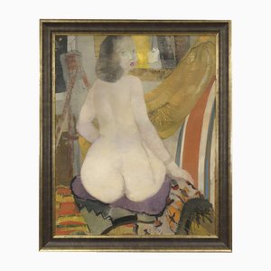 Felicita (Nude), Oil on Canvas, 20th Century
