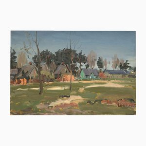Fisherman's House, Oil on Canvas, 20th Century