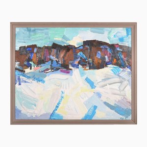 Emils Braunbergs, March Snows, Oil Painting