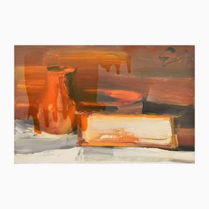 Edvards Grube, Bodegón, óleo sobre lienzo