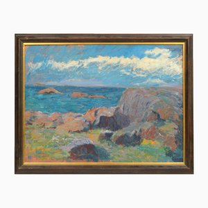 Coast, Oil on Board, 20th Century