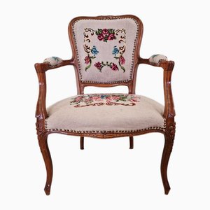 Rococo Armchair with Tapestry