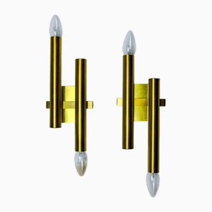 Tubular Wall Lights by Sciolari for Boulanger, Italy, 1970s, Set of 2