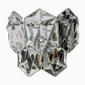 Wall Lamp in Cut Crystal from Kinkeldey, Germany, 1970