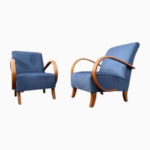 Butacas estilo Art Déco de Jindřich Halabala para Up Závody. Juego de 2