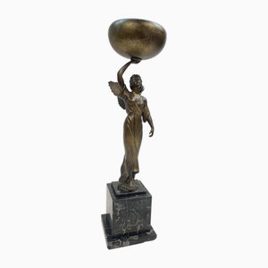Vintage Bronze and Marble Cup 1920s