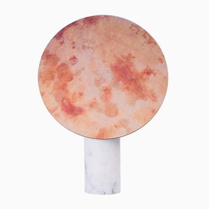 Small Round Antiqued ORA Table Mirror by Joa Herrenknecht