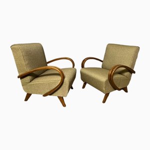 Art Deco Armlehnstühle von Jindřich Halabala für Up Závody, 1930er, 2er Set