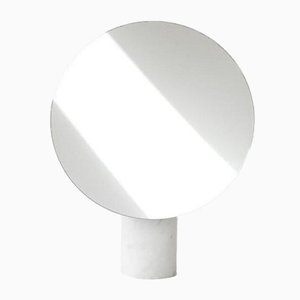 Small Round Silver ORA Table Mirror by Joa Herrenknecht