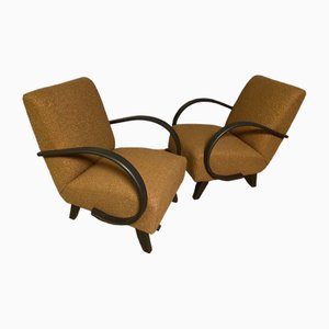 Set of Art Deco Armchairs by Jindřich Halabala for Up Závody, 1930s