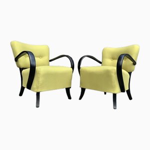 Fauteuils H237 par Jindrich Halabala pour Up Závody, 1930s, Set de 2