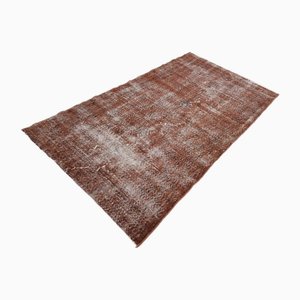 Brown Oushak Rug, 1960s