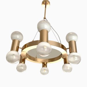 Ring Chandelier with Gradient White Spheres by Simoeng
