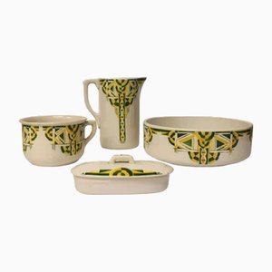 Art Deco Toilettenartikel, 1930, 4 . Set