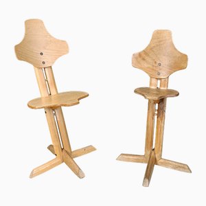 Set of Plywood Ergonomical Chairs from Rybo Rykken & Co.