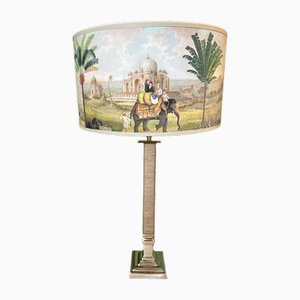 Lamp with Stem Covered in Rope and Elephant Fan by Stringa