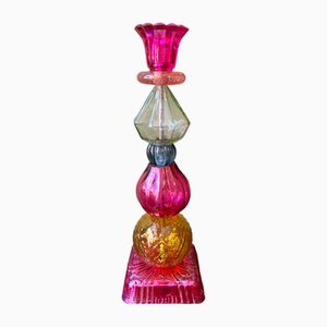 Pink Base Baroque Candlestick by Hoff interieur