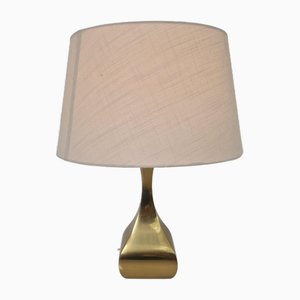 Lampada da tavolo Regency in ottone nello stile di Maria Pergay, anni '70