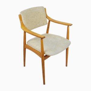 Vintage Armchair in Beech, 1970s