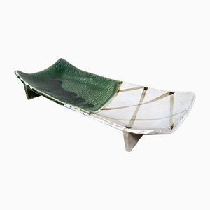 Ceramic Kyo Yaki Serving Dish, 1960s