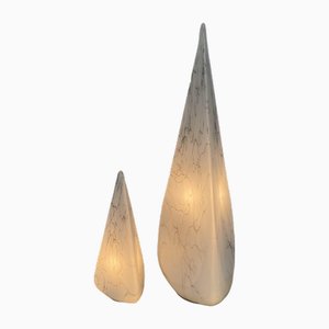 Murano Tischlampen von Lino Tagliapietra für Effetre, 1980er, 2er Set