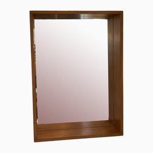 Pine Wall Mirror attributed to Ate Van Apeldoorn for Houtwerk Hattum, 1970s