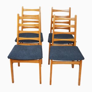 Vintage Chairs in Beech, 1970s, Set of 4