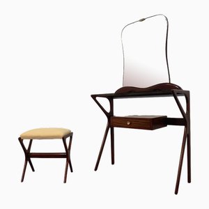 Mid-Century Italian Console Table with Mirror by Ico & Luisa Parisi, 1957, Set of 2