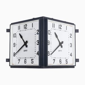 Triangluar Double Sided Illuminated Gents of Leicester Clock