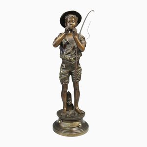Adolphe Lavergne, Fischer, 1900, Bronze
